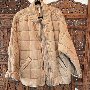 Free People Quilted Dolman jacket